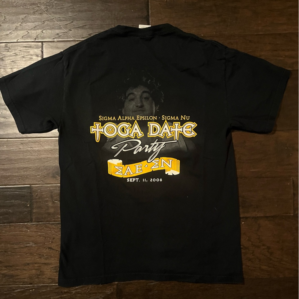 SAE Sigma Alpha Epsilon Nu Date Party Tshirt Frat Fraternity Cotton Tee VNT